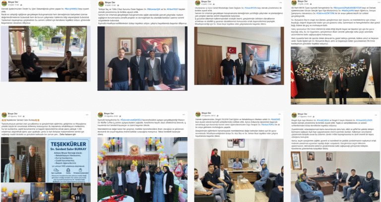 Anakara Binyar Olarak Her Daim Hemşehrilerimizle Beraberiz