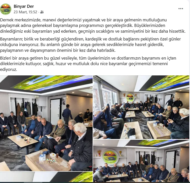 Derneğimizde Ramazan Bayramını hep beraber kutladık.